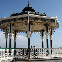 Buy canvas prints of A Timeless Victorian Bandstand by Aidan Moran