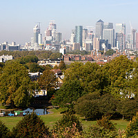 Buy canvas prints of City of London from Greenwich Hill  by Aidan Moran