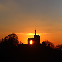 Buy canvas prints of Sunset Over The Royal Observatory at Greenwich   by Aidan Moran