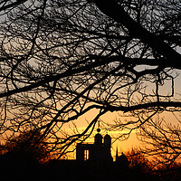 Buy canvas prints of Mean Time Sunset at Greenwich Park   by Aidan Moran