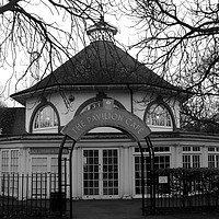 Buy canvas prints of Pavilion Cafe in Greenwich Park, London   by Aidan Moran