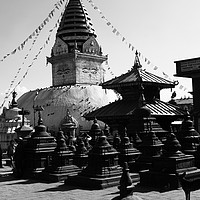 Buy canvas prints of Swayambhunath Temple, Kathmandu, Nepal   by Aidan Moran