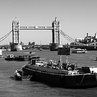 Buy canvas prints of Tower Bridge From The River Thames  by Aidan Moran