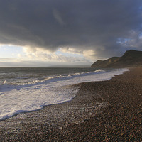 Buy canvas prints of Eype Beach Dorset, UK by Colin Tracy