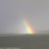 Buy canvas prints of Partial Rainbow over the Bristol Channel by Colin Tracy