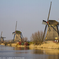Buy canvas prints of Windmills at Kinderdijk, Holland by Colin Tracy