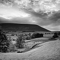 Buy canvas prints of Shaded Pendle by David McCulloch