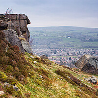 Buy canvas prints of The edge of Ilkley Moor by David McCulloch