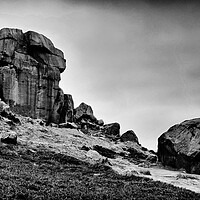 Buy canvas prints of Cow and Calf rocks by David McCulloch