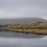 Buy canvas prints of Hazy Pendle Panorama by David McCulloch
