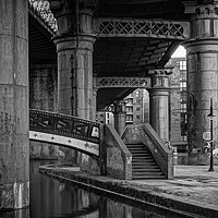 Buy canvas prints of Under the tracks by David McCulloch
