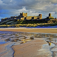 Buy canvas prints of  bamburgh castle by David McCulloch