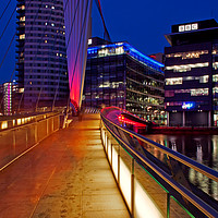 Buy canvas prints of Walkway to Media City by David McCulloch