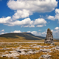 Buy canvas prints of Summer Clouds over Whernside by David McCulloch