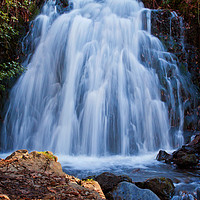Buy canvas prints of The Secluded Waterfall by David McCulloch