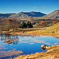 Buy canvas prints of The restful tarn by David McCulloch