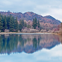 Buy canvas prints of Pastel Shades of Yew Tree Tarn by David McCulloch