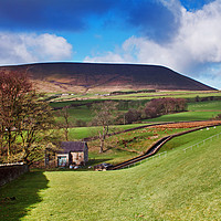 Buy canvas prints of Shadows over Pendle Hill by David McCulloch