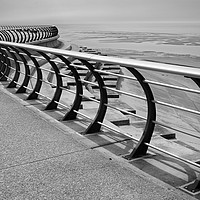 Buy canvas prints of Seaside Railings by David McCulloch