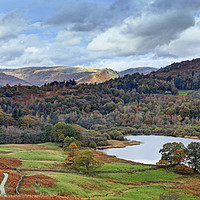 Buy canvas prints of Rydal Panorama by David McCulloch