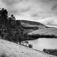 Buy canvas prints of Monochromatic Pendle by David McCulloch