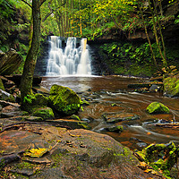 Buy canvas prints of Goit Stock waterfall by David McCulloch