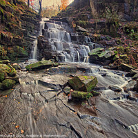 Buy canvas prints of Hatch Brook Waterfall by David McCulloch