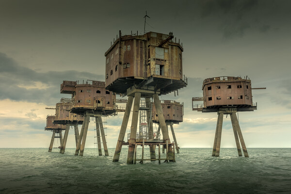 Maunsell Forts Picture Board by Ian Hufton