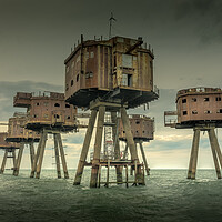 Buy canvas prints of Maunsell Forts by Ian Hufton