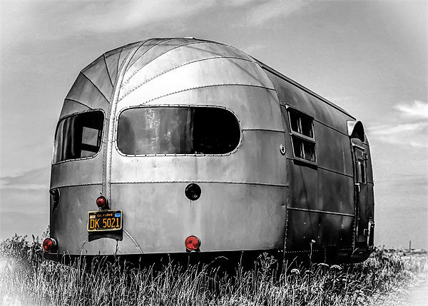 Classic Airstream Caravan Picture Board by Ian Hufton