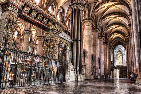 Canterbury cathedral - Interior. Picture Board by Ian Hufton