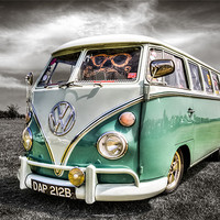 Buy canvas prints of Classic VW Camper Van by Ian Hufton