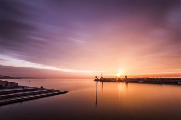 Margate Sunset Picture Board by Ian Hufton