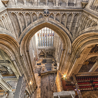 Buy canvas prints of Canterbury Cathedral by Ian Hufton