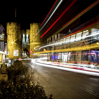 Buy canvas prints of Westgate Towers - Canterbury by Ian Hufton