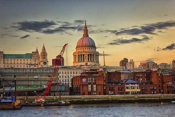St Pauls Cathedral London Picture Board by Ian Hufton