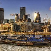 Buy canvas prints of London City Skyline by Ian Hufton