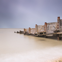 Buy canvas prints of  Whitstable Beach - Penguins by Ian Hufton