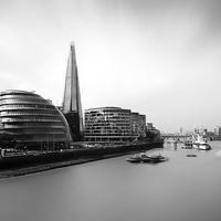 Buy canvas prints of The Shard View London by Ian Hufton