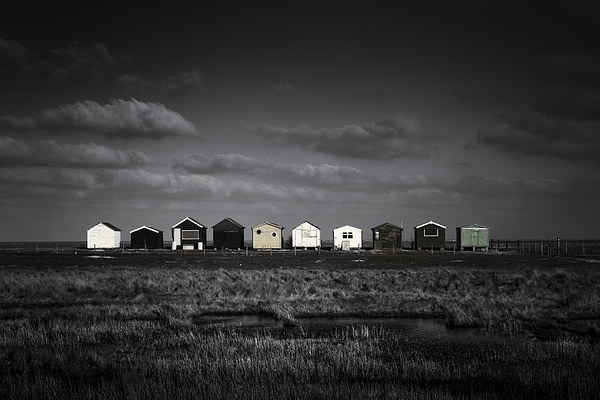  Seasalter Beach Huts Picture Board by Ian Hufton