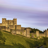 Buy canvas prints of  Dover Castle sunset by Ian Hufton