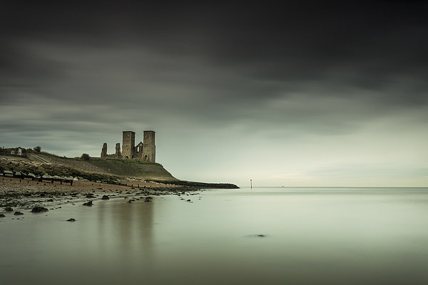  Reculver Towers Picture Board by Ian Hufton