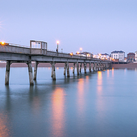 Buy canvas prints of  Deal Pier Panorama by Ian Hufton