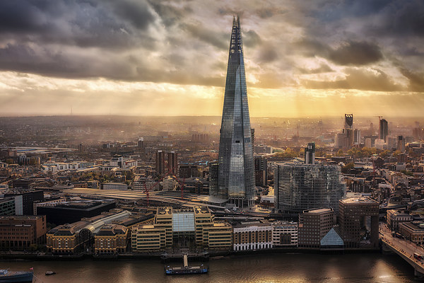 London from the Sky Garden Picture Board by Ian Hufton