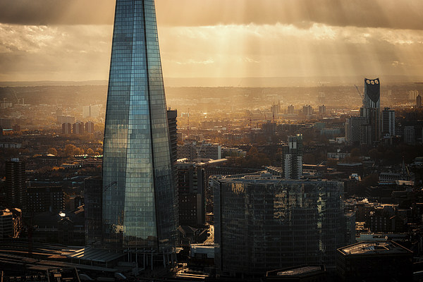  View of the Shard Picture Board by Ian Hufton