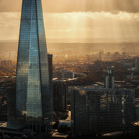 Buy canvas prints of  View of the Shard by Ian Hufton
