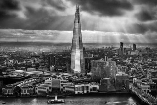  London from the Sky Garden Picture Board by Ian Hufton