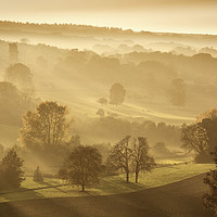 Buy canvas prints of The downs in Autumn by Ian Hufton