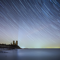Buy canvas prints of Starry Reculver by Ian Hufton