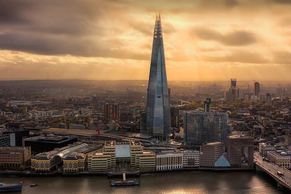 The Shard View Picture Board by Ian Hufton